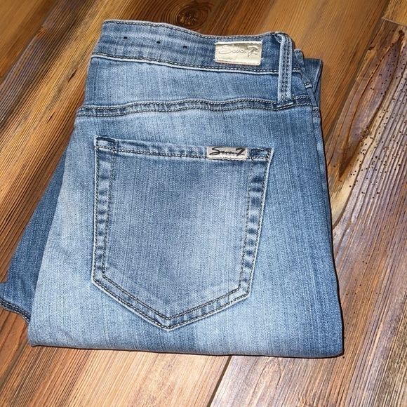 Seven jeans mid rise skinny size 6 embellished - Picture 3 of 6